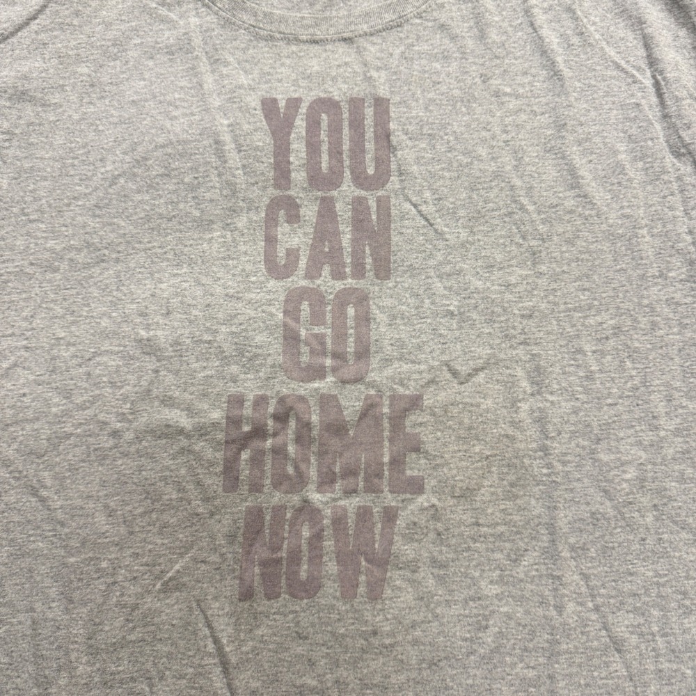 VTG Hanes You Can Go Home Now T-shirt Men's XL Gray Y2K Kobe Mamba - Picture 6 of 7